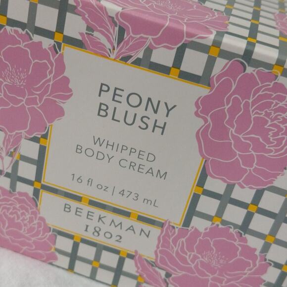 NIB Beekman 1802 PEONY BLUSH 16 oz Whipped Body Cream USA MADE Cruelty-Free - Picture 5 of 9